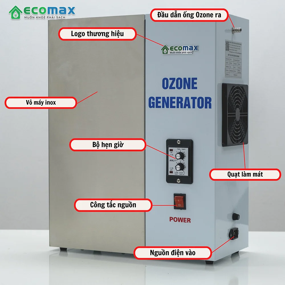 Cấu tạo máy Ozone 5g Ecomax