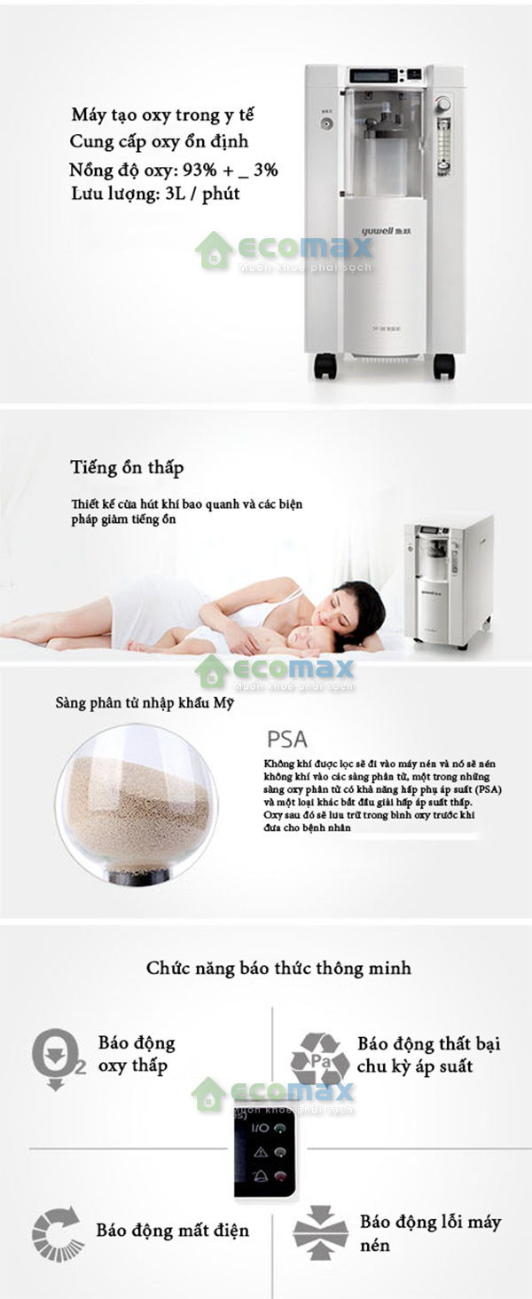 Đặc điểm của máy tạo khí oxy