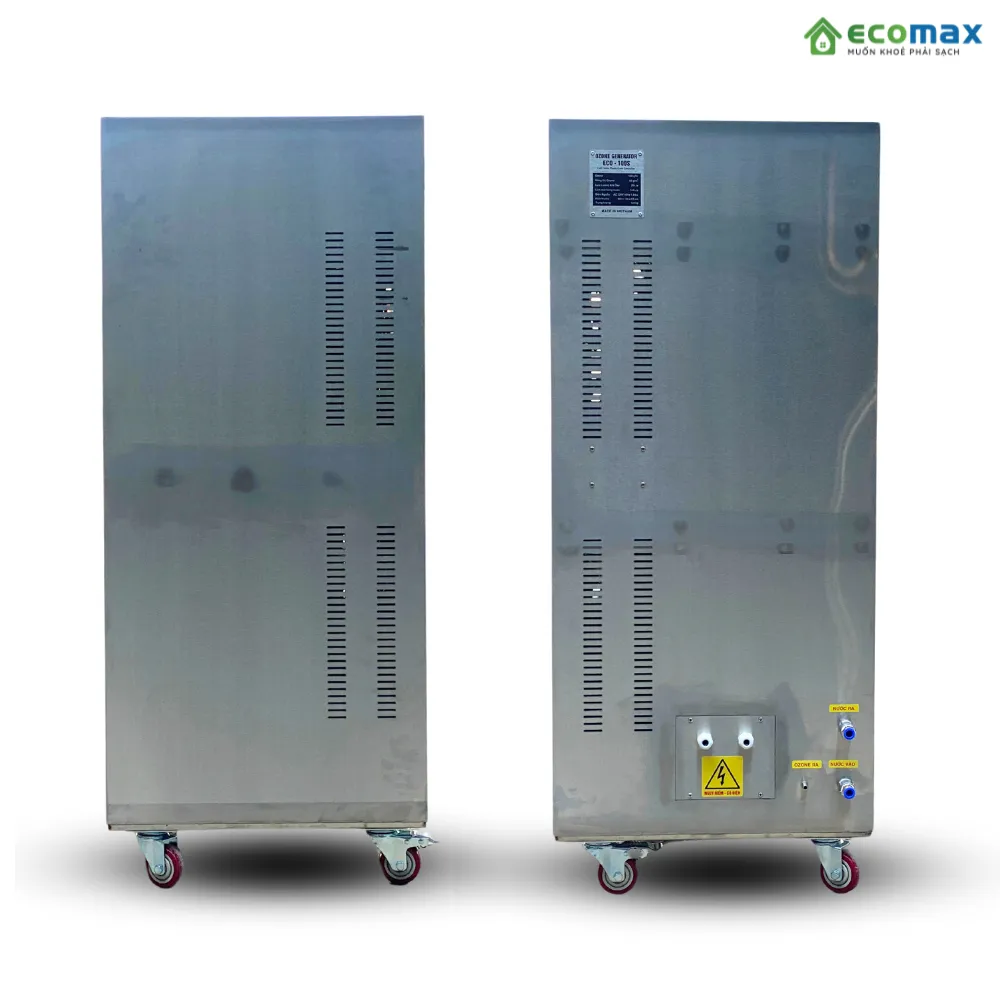 Mặt bên của Máy tạo khí Ozone công nghiệp 100g ECO-100S