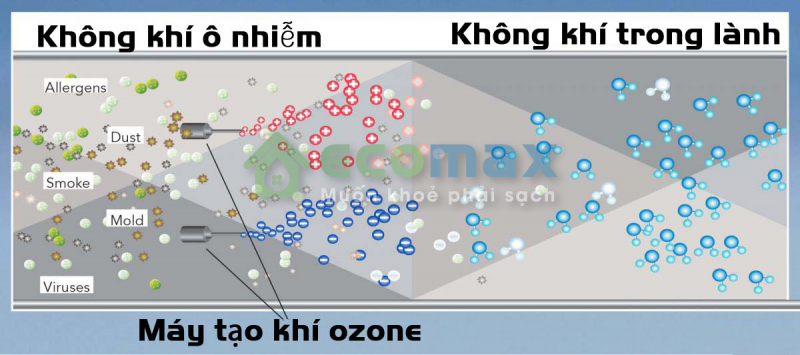 Máy tạo khí ozone khử mùi như thế nào
