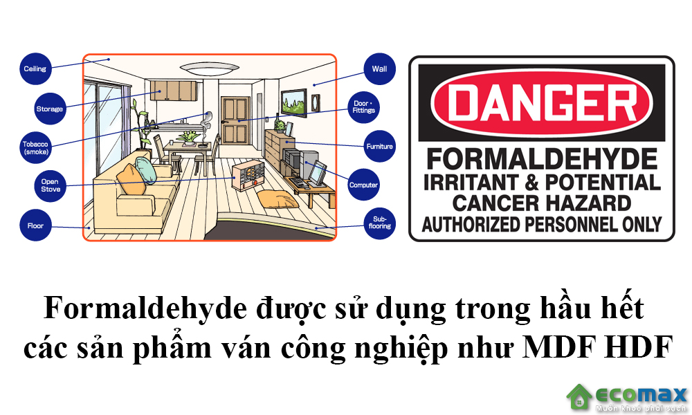khử mùi gỗ Formaldehyde