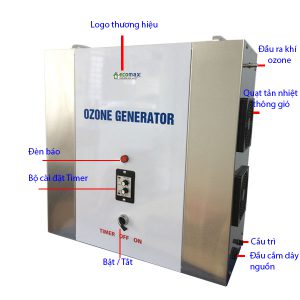 Cấu tạo máy ozone công nghiệp